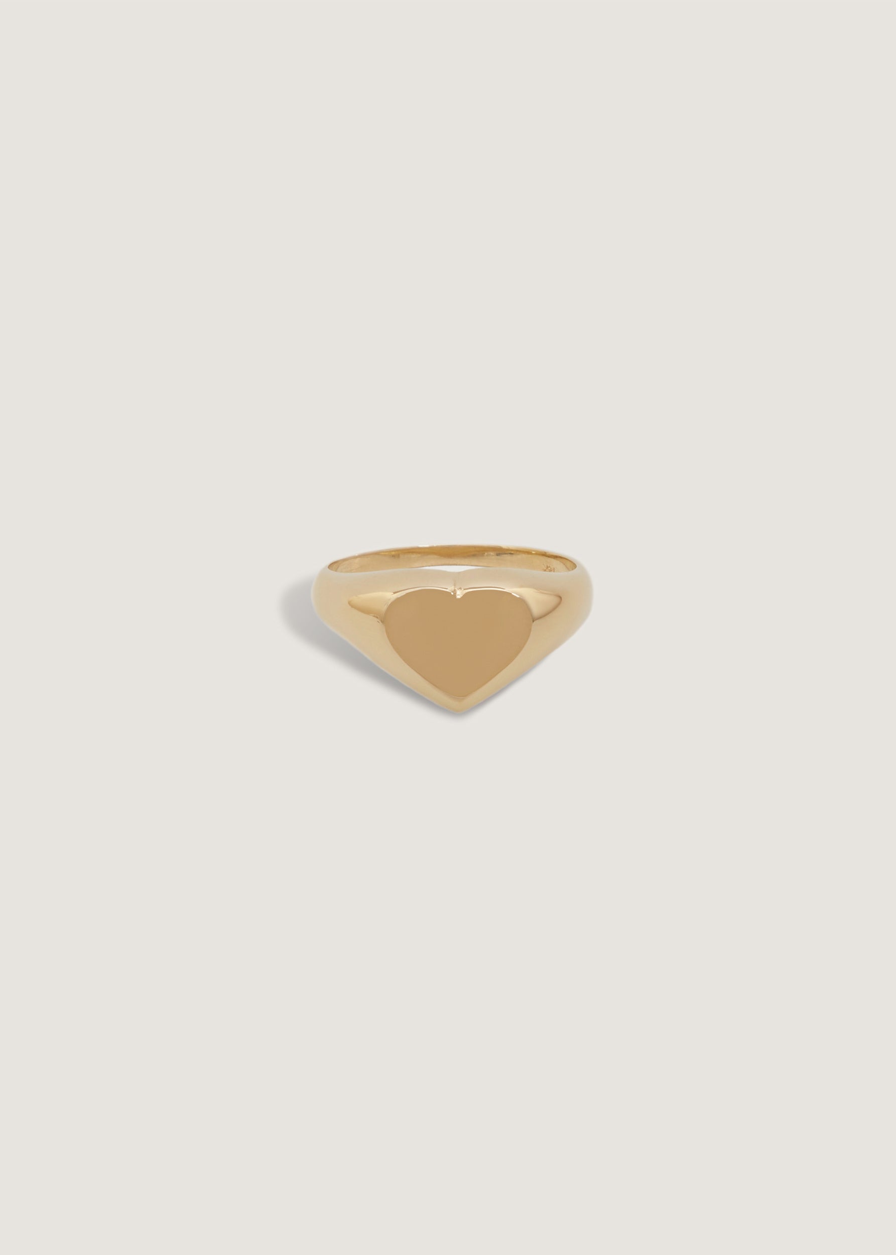 Classic Heart Signet Ring - Engraving
