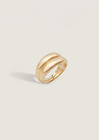 alt="Double Dare To Love Dome Ring (Gold & Gold)"
