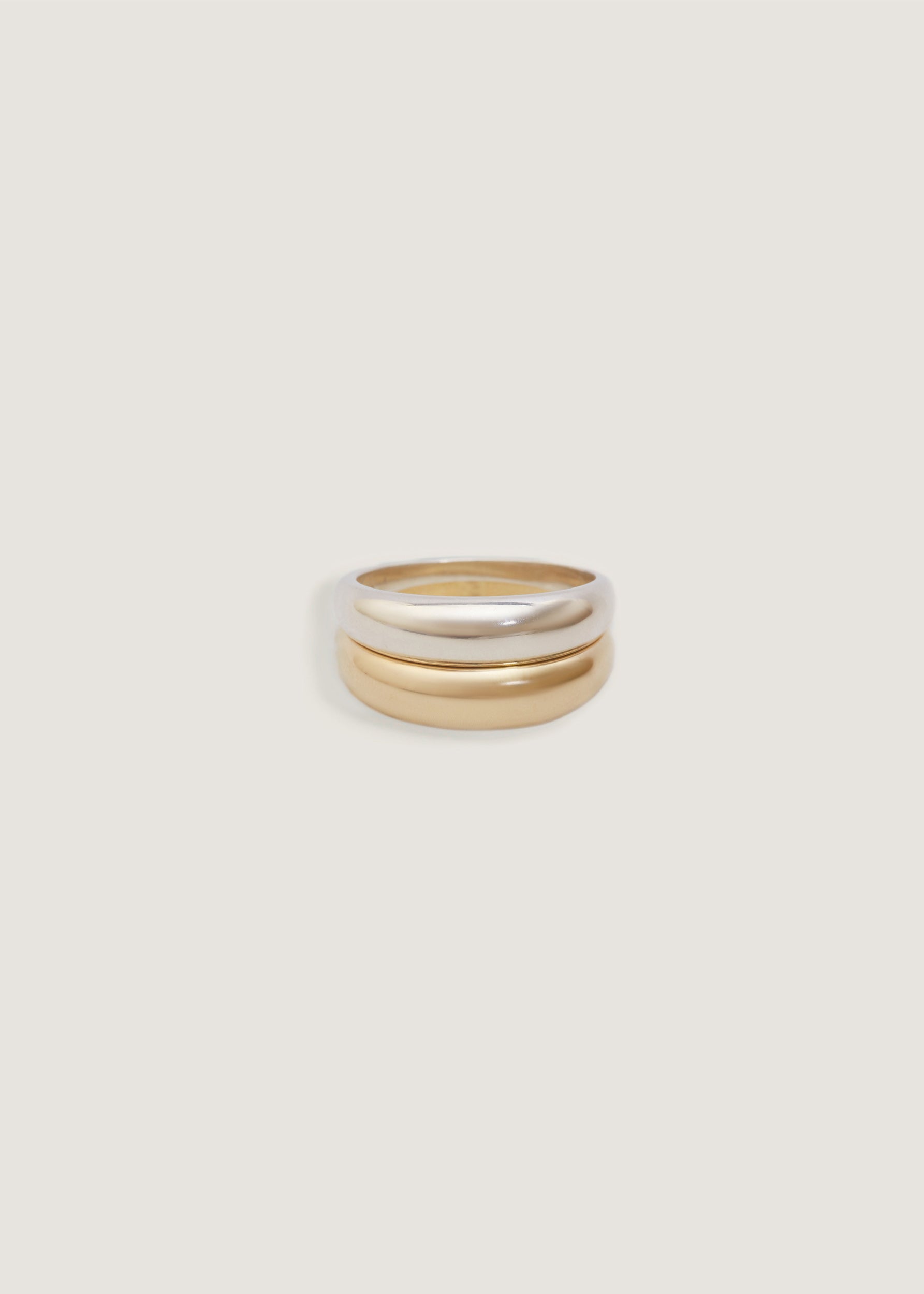 alt="Double Dare To Love Dome Ring (Gold & Silver)"