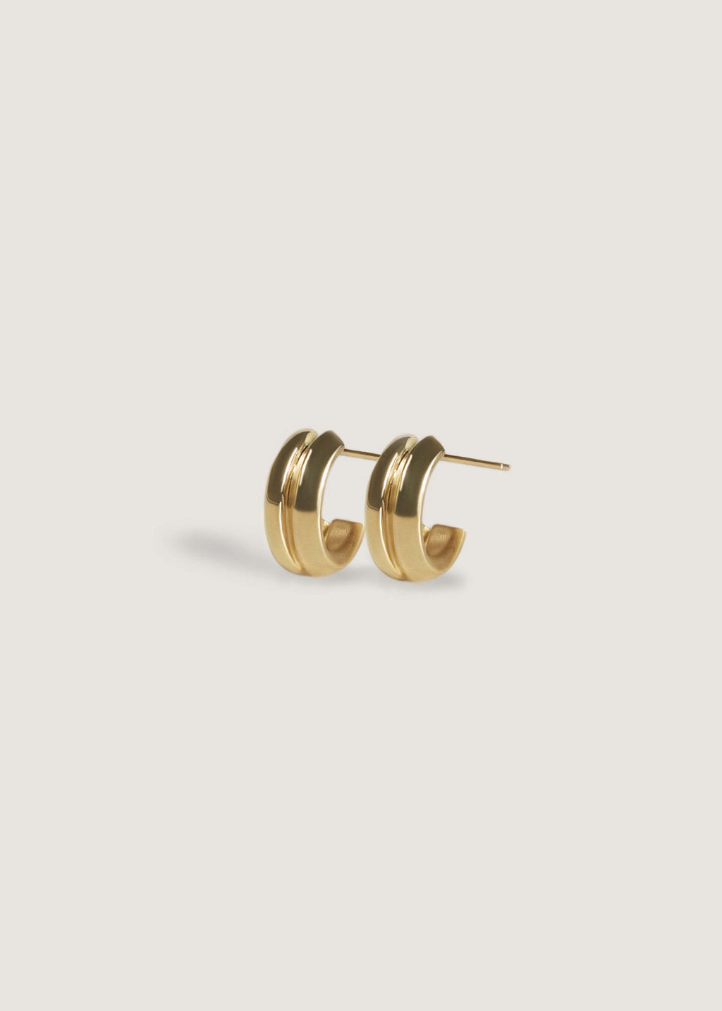 Bold Teardrop Hoop Earrings 14K Gold - Kinn