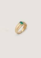 alt="Françoise Stacked Ellipse Ring II - Emerald"