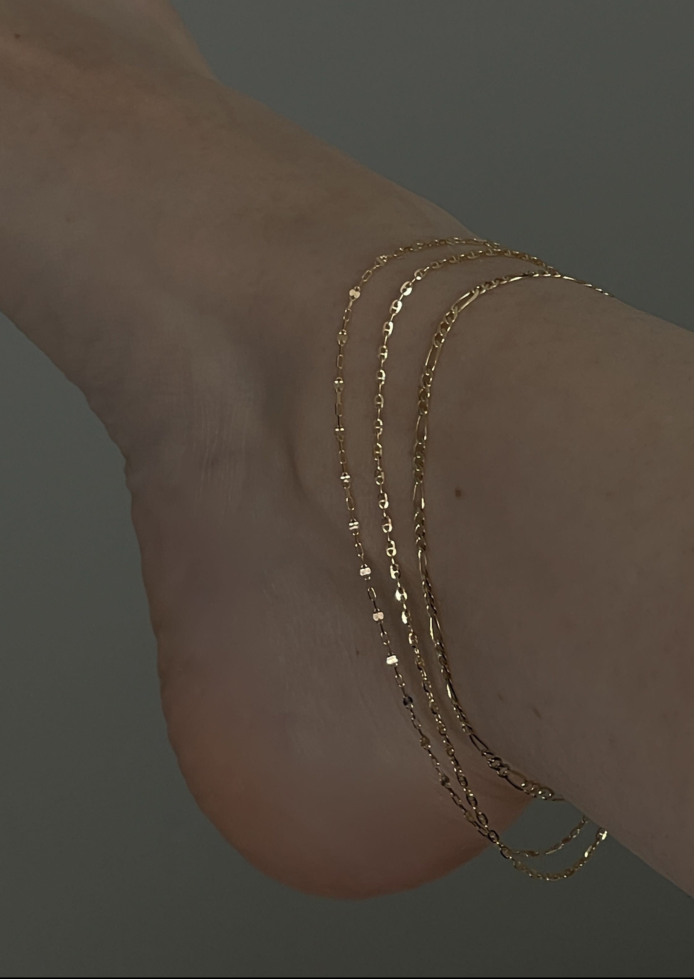 Diamond sale chain anklet