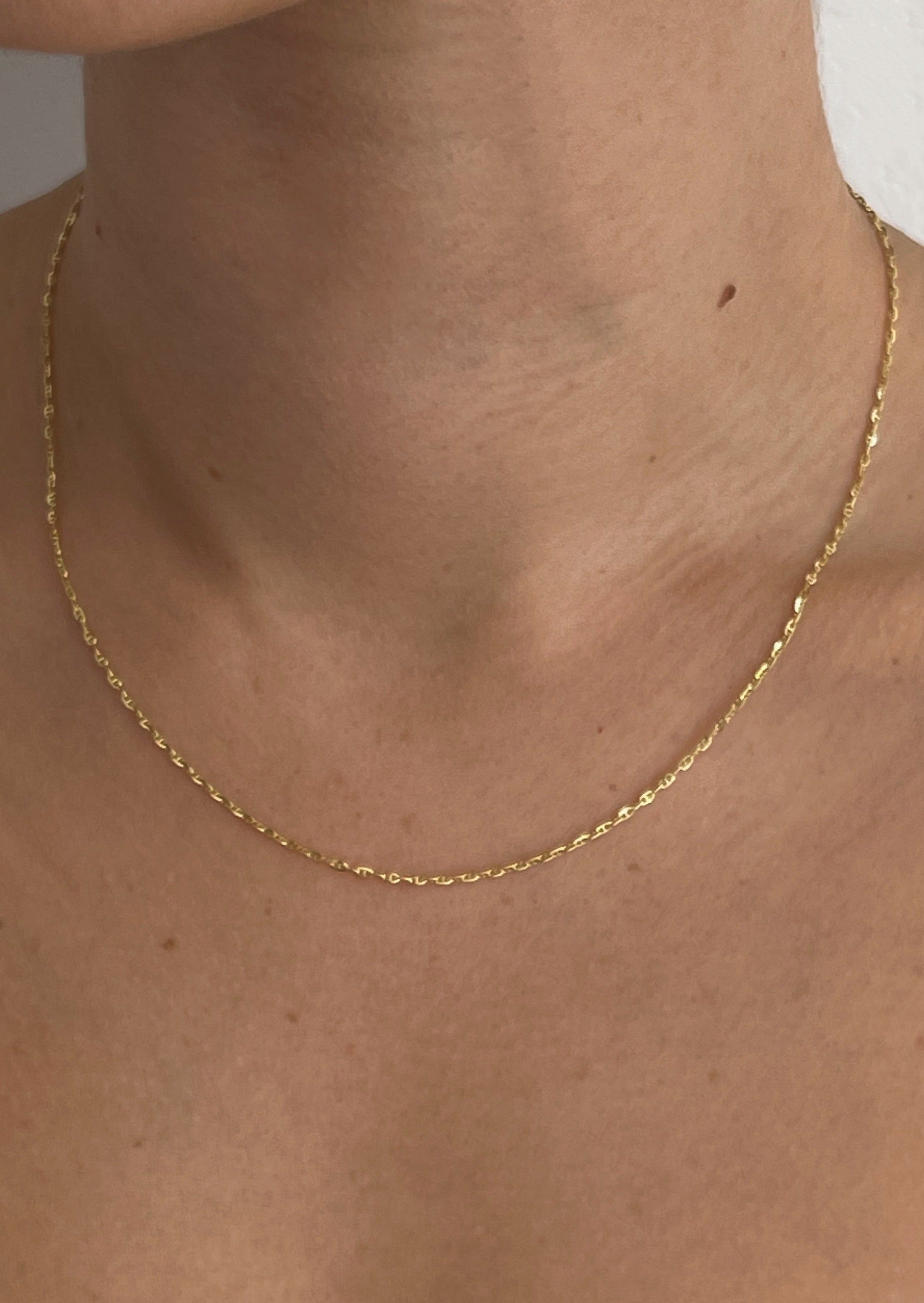 Rose gold mariner chain store