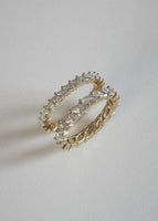 alt="Marquise Eternity Ring with mini marquise eternity ring"
