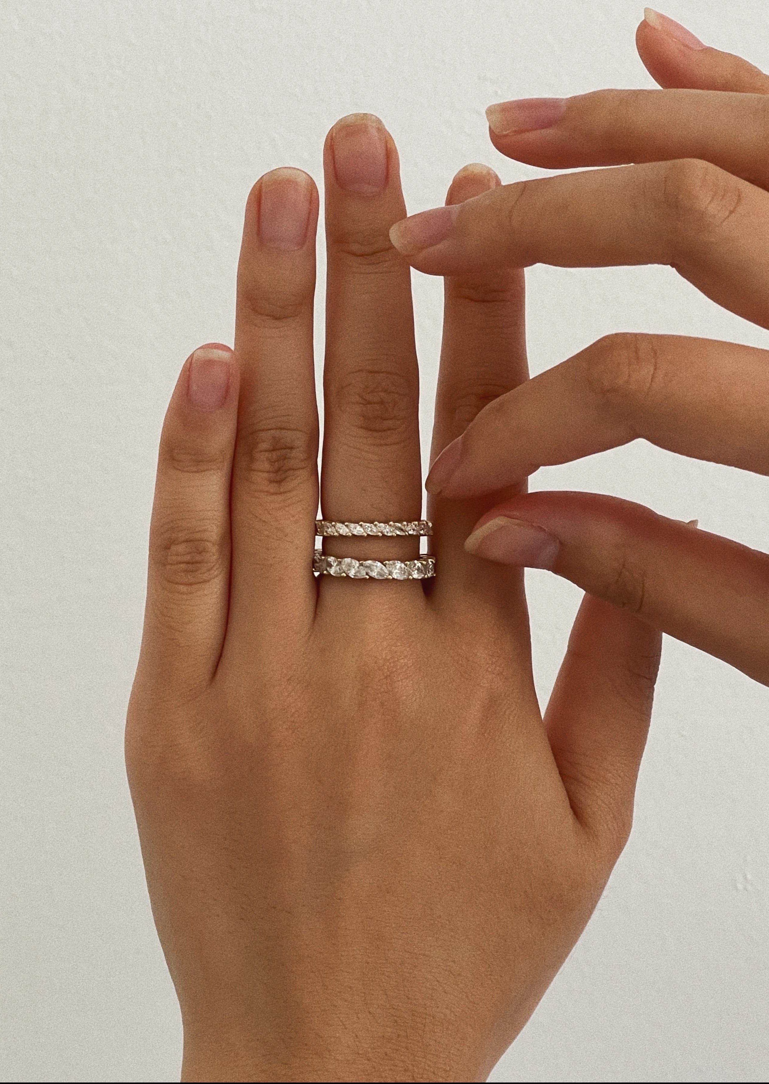 Marquise eternity wedding band store