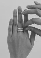 alt="Mini Marquise Eternity Ring with marquise eternity ring"