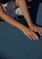 alt="Petite Rachel Three Prong Diamond Tennis Bracelet"