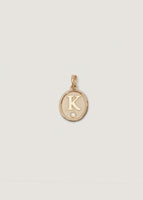 alt="Love Letter Diamond Pendant 'K'"