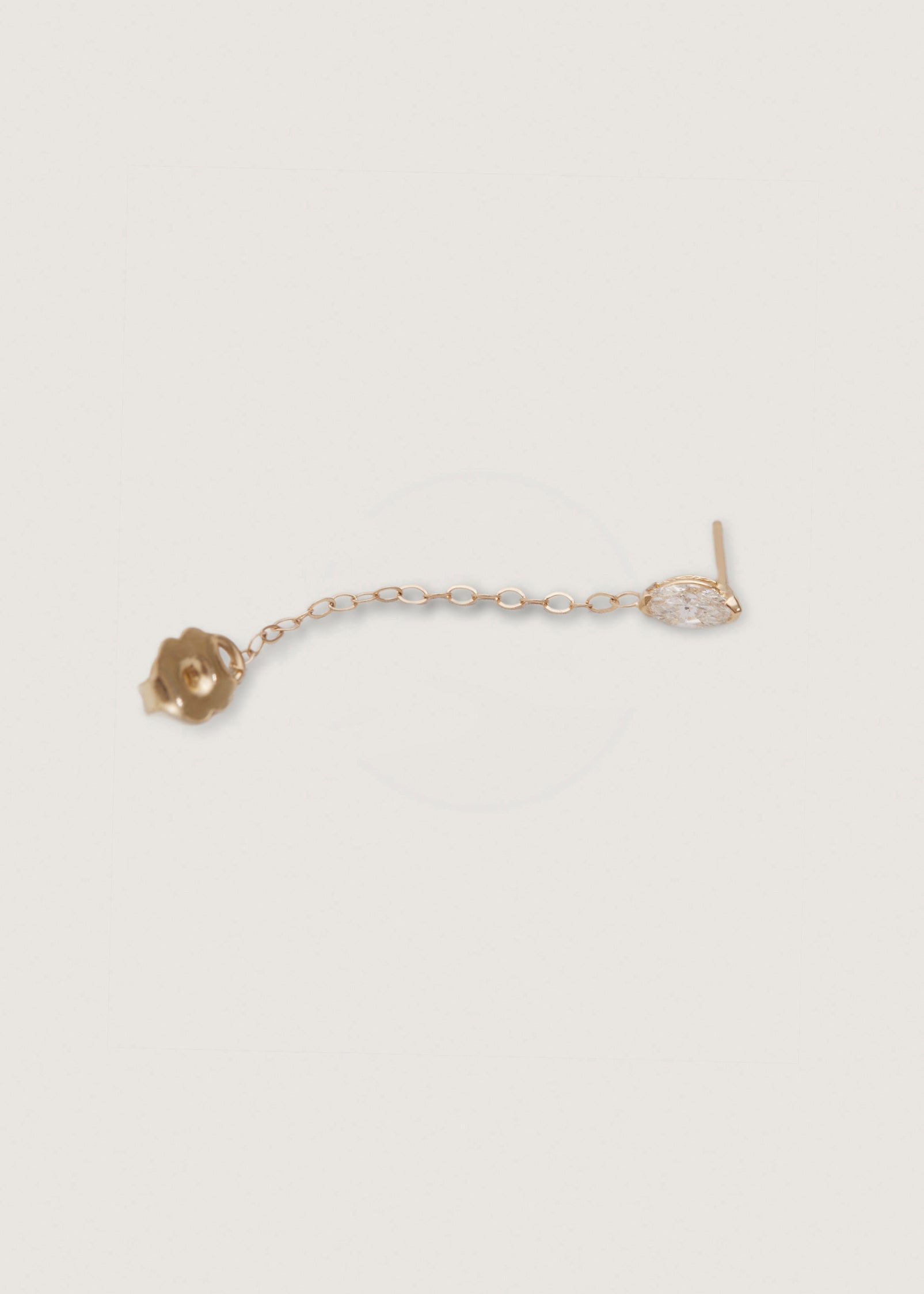 Marquise Chain Earrings Diamond - Kinn