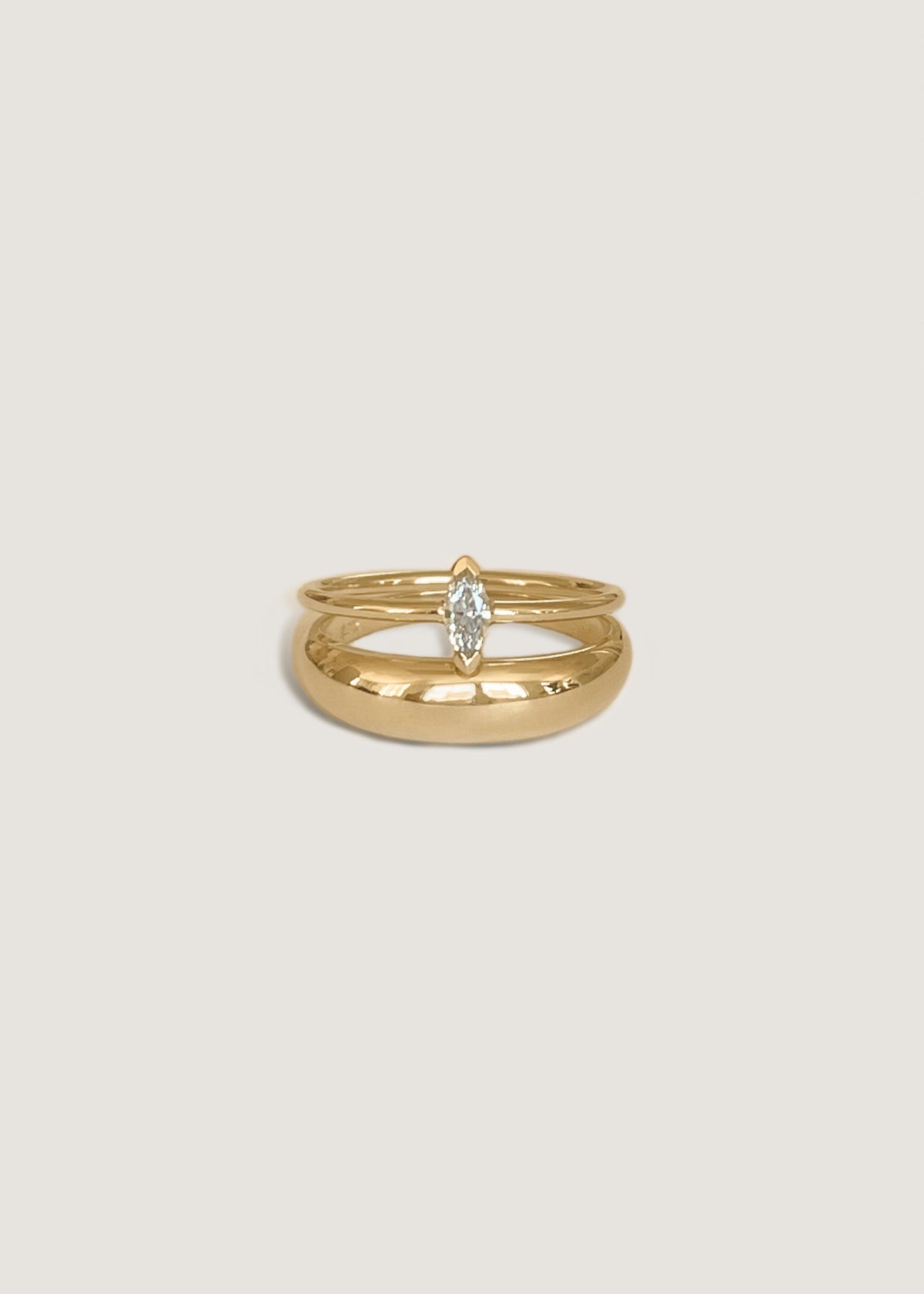 Dome Ring Stack With Oval Ring Ring Stacks