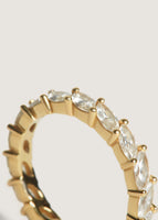 alt="close up of Marquise Eternity Ring"