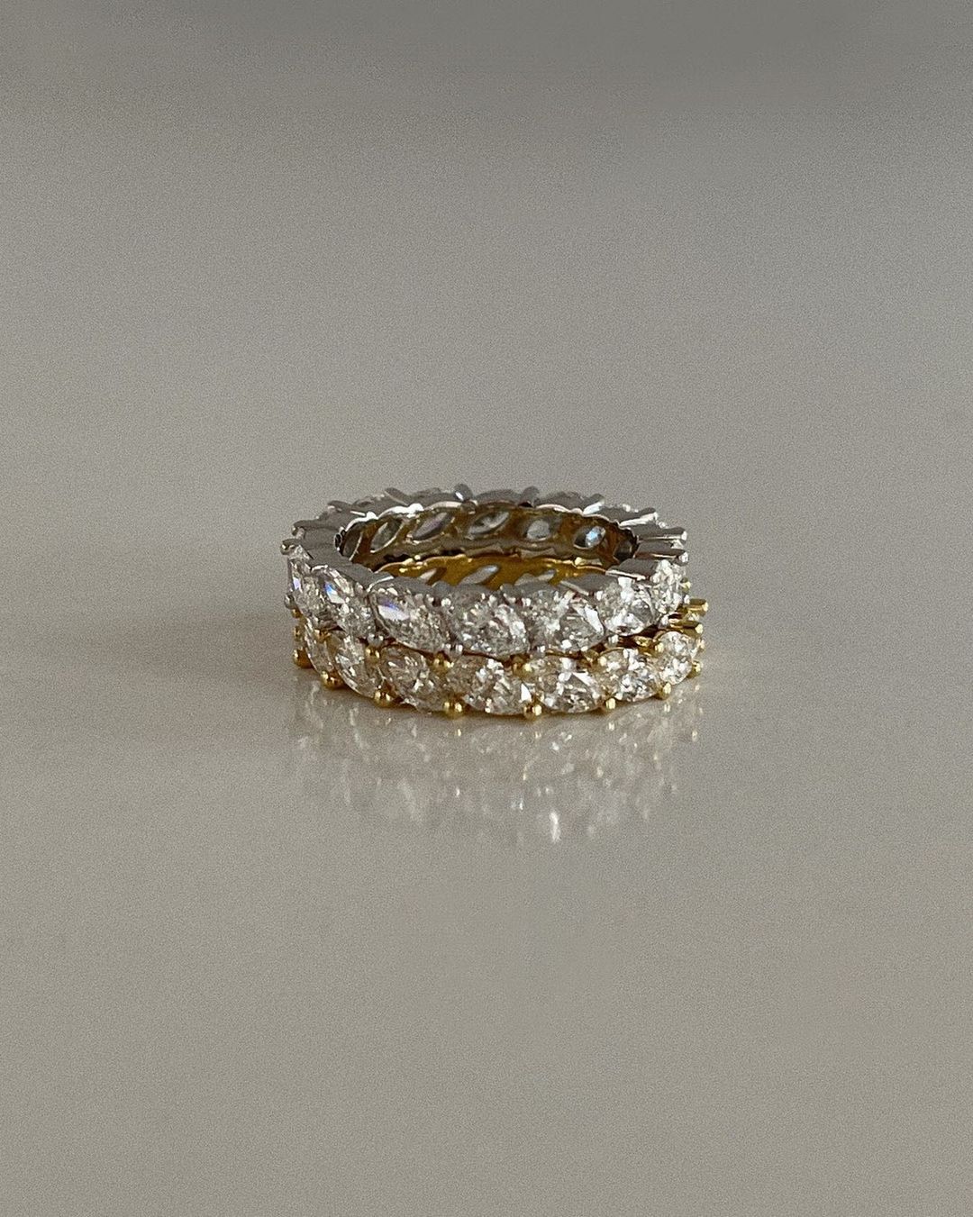 Marquise eternity band yellow gold sales