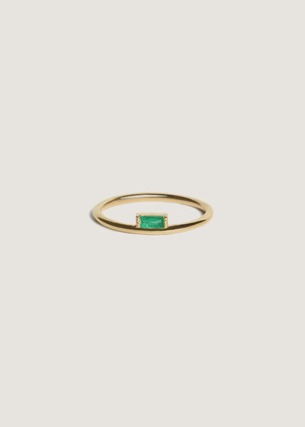 Emerald and store sapphire mothers ring