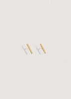 alt="Petite Bar Stud Earrings"