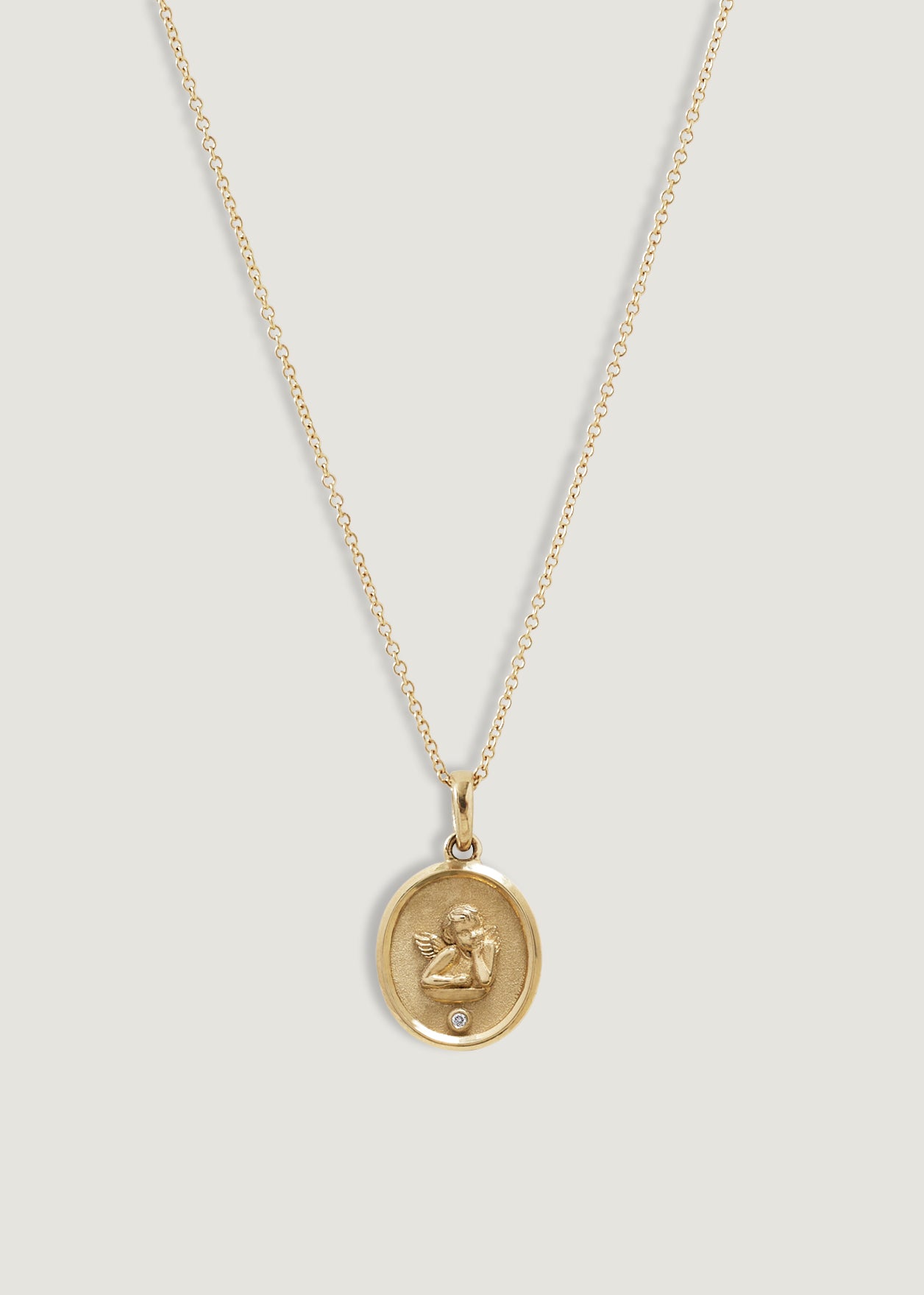 Lucky Number Charm Necklace 14K Gold - Kinn 18 / 7
