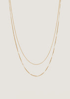 alt="Rolo Link & Box Chain Necklace Stack"