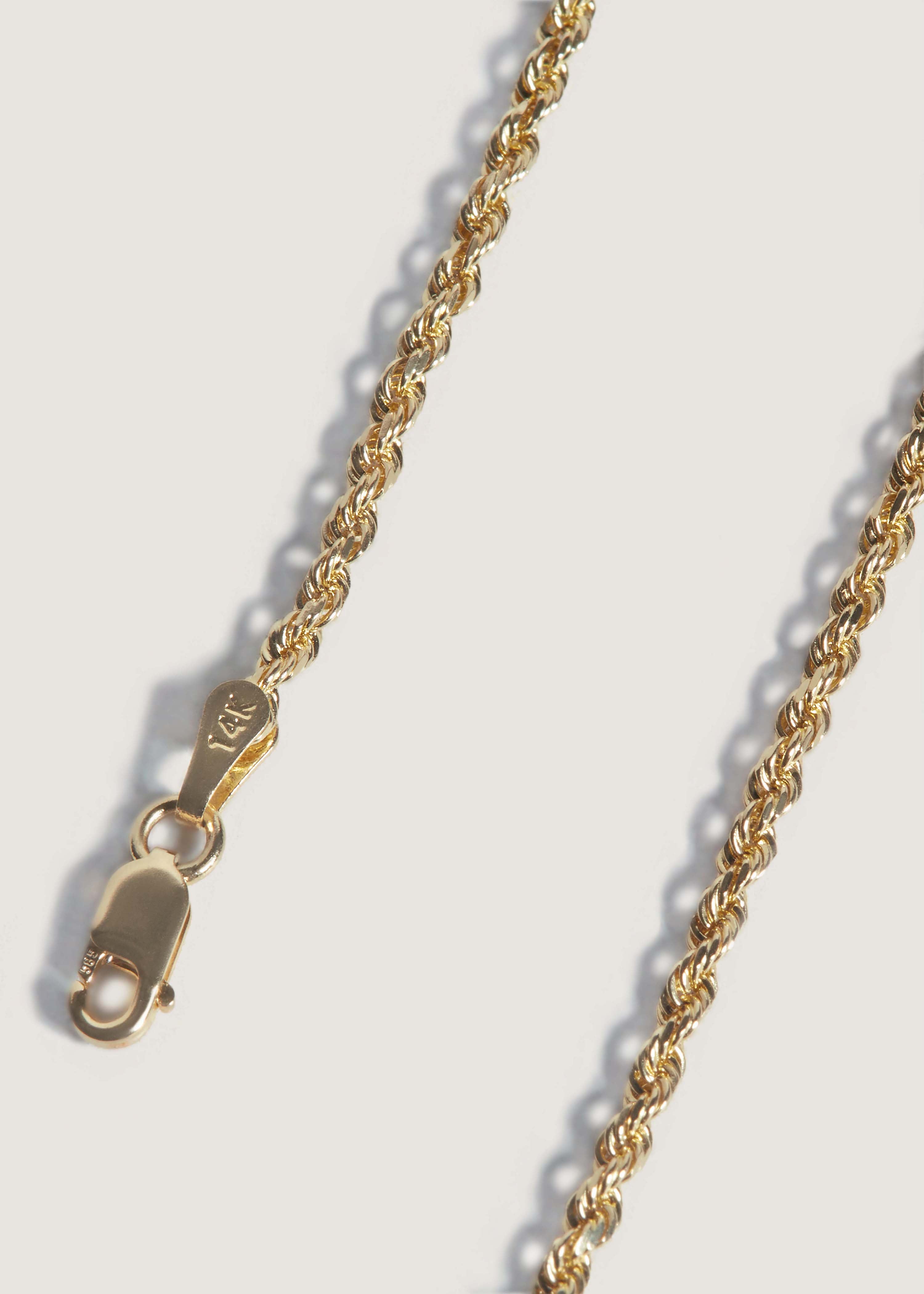 Rope Chain Necklace 14k Gold Kinn