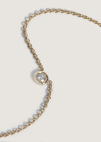 alt="close up of Round Diamond Necklace"