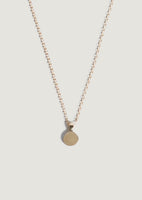 Round Initial Disc Necklace