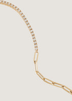 alt="close up of Serena Diamond Tennis Link Bracelet I"