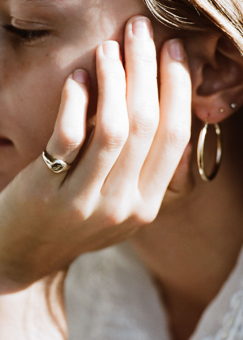 Mejuri Sterling Silver Pinky Rings: Dome Ring Silver